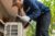 man performing air conditioning repairs